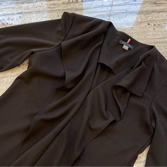 Tommy Hilfiger 3/4 bell sleeves open jacket blazer size 12 - Picture 5 of 9